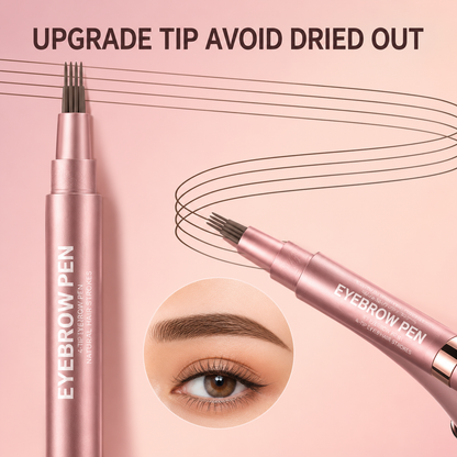 New Waterproof Micro-Fork EyebrowPencil, Long-Lasting Brow Pen forNatural Hair-Like Strokes