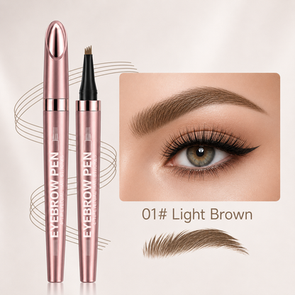 New Waterproof Micro-Fork EyebrowPencil, Long-Lasting Brow Pen forNatural Hair-Like Strokes