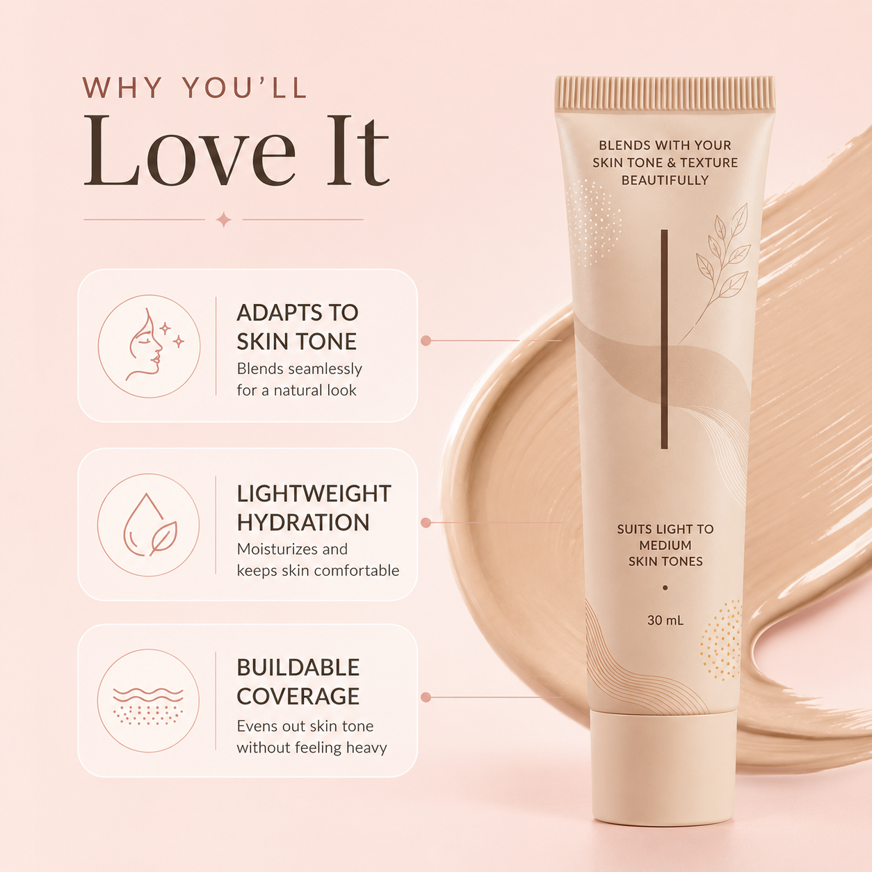 Changing Foundation for Women | Instantly Blends with Your Skin Tone