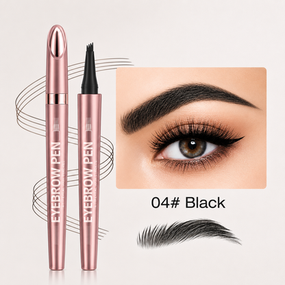 New Waterproof Micro-Fork EyebrowPencil, Long-Lasting Brow Pen forNatural Hair-Like Strokes