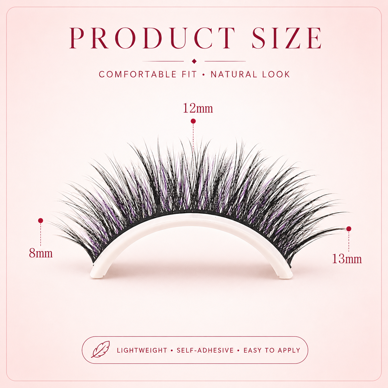 Glue-Free Self-Adhesive Lashes-3-Second, Natural & Reusable