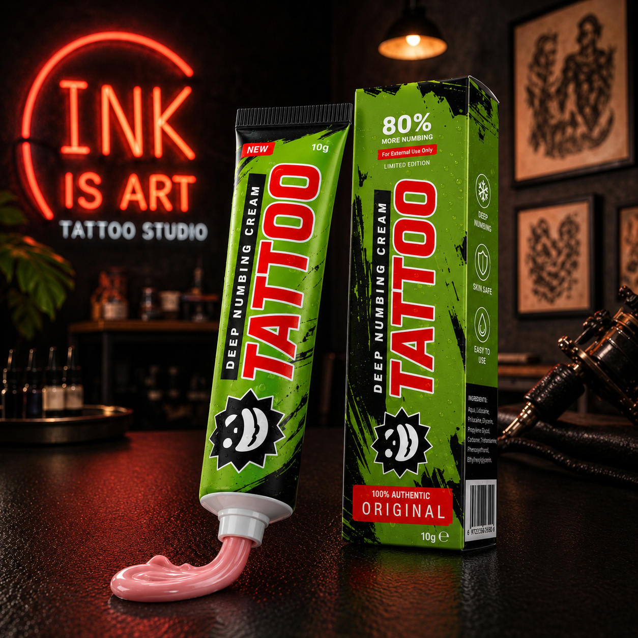 TATTOO 100 deep numbing cream product presentation