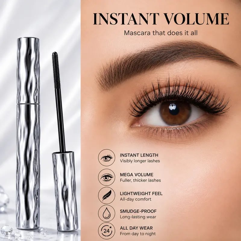 Neacebeauty™ Volumizing Lengthening Smudge-Proof Mascara with Nourishing Formula👁️✨