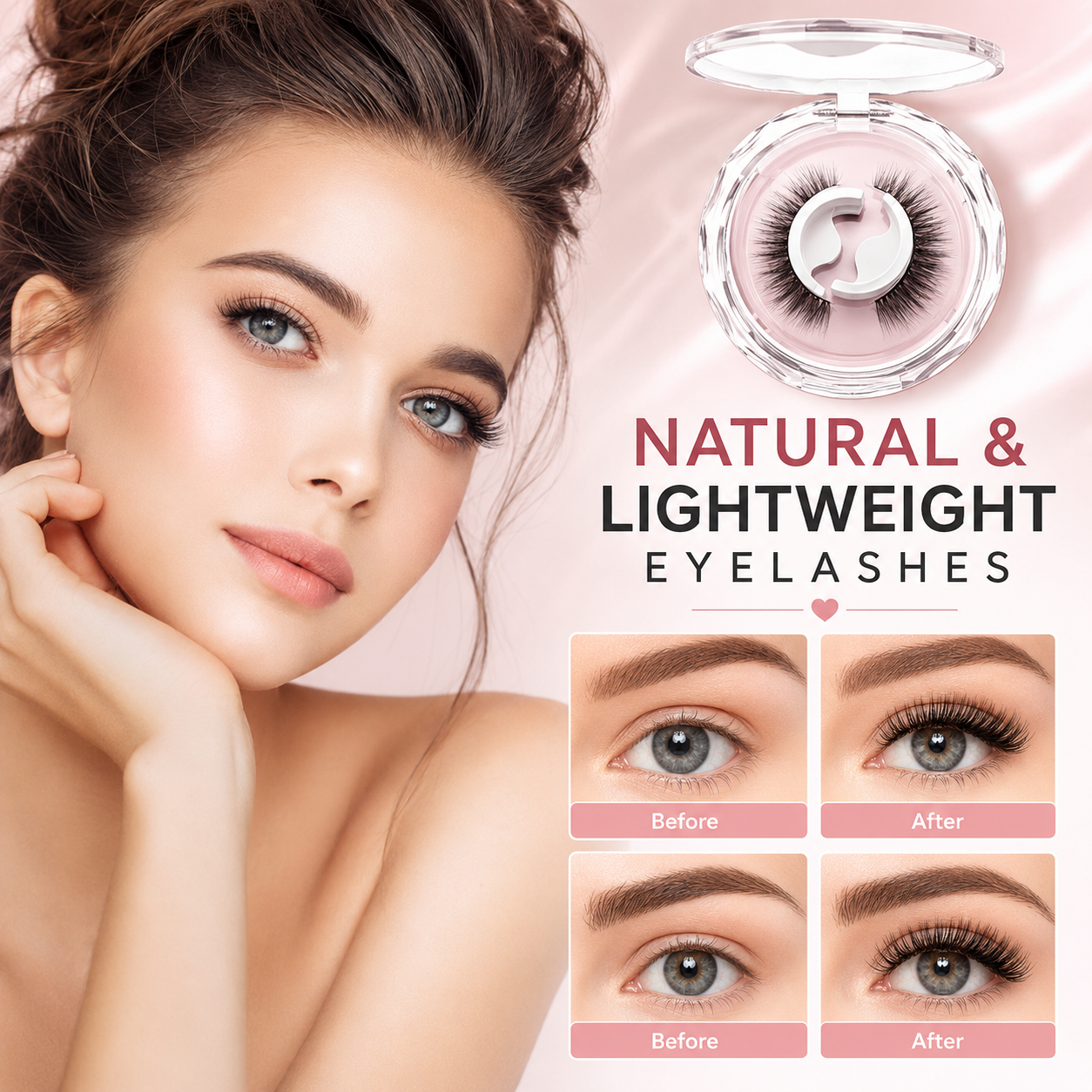 Self-adhesive lashes hero image